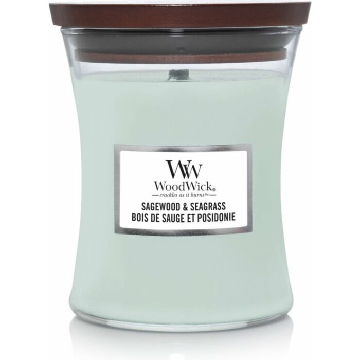 Sagewood & Seagrass medium Candle - WoodWick