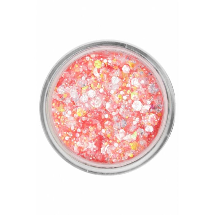 Pressed chunky glitter cream neon orange candy - PXP