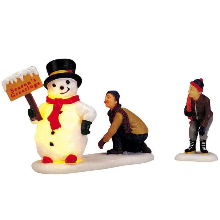 Lemax Frosty'S Friendly Greeting, set van 2, B/O(4.5V)