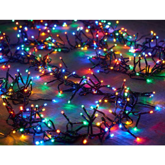 Lichtsnoer cluster lights multi 768 LED 450 cm timer