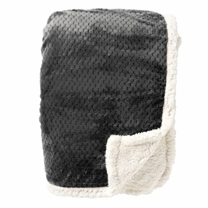 Soft Plaid Cody 150x200 cm Charcoal Gray - Dutch Decor