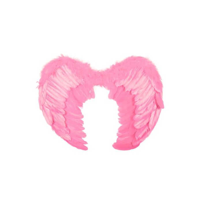Engelen vleugels 55 x 40 veren roze