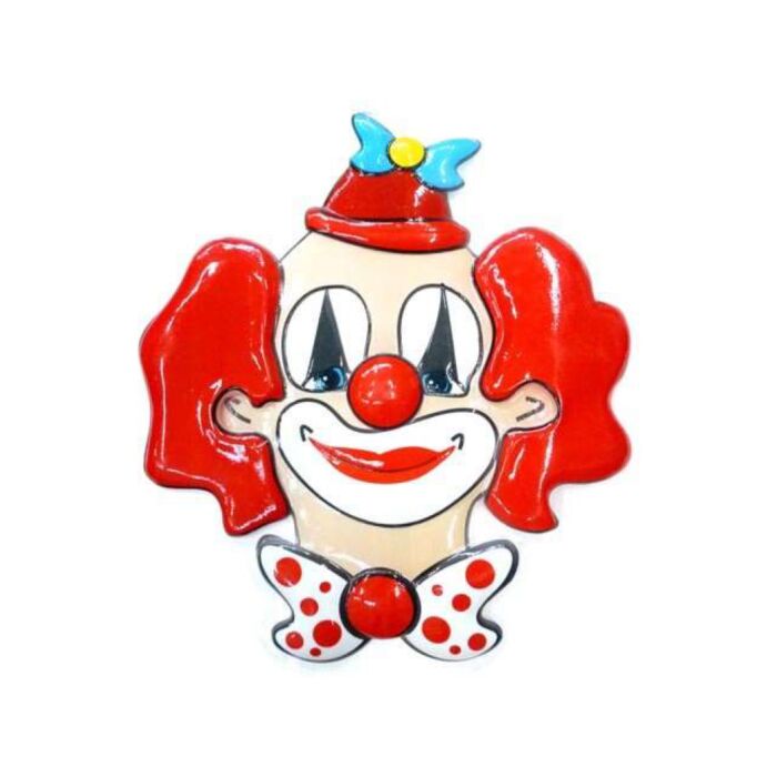 Clownhoofd wanddecoratie 3D groot